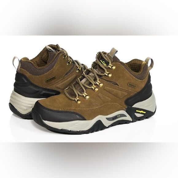 Skechers Men's Arch Fit Recon Romar Hiking Shoes in Khaki Size 11 Wide & regular - Picture 7 of 8